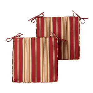 Kensington Garden 2pc 18" Square Outdoor Chair Pad - 1 of 4