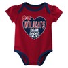 NCAA Arizona Wildcats Infant Girls' 3pk Bodysuit - 3 of 4