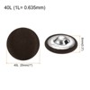 Unique Bargains Blouses Sweater Round Aluminum Cotton Fabric Cloth Covered Buttons 10 Pcs - 2 of 4