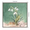 Amanti Art Soft Floral Dewdrops by Danhui Nai Canvas Wall Art Print Framed 22 x 22-in. - 4 of 4