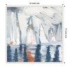 Amanti Art Sailboats In The Mist II by Dan Meneely Canvas Wall Art Print Framed 22 x 22-in. - 4 of 4