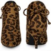 Perphy Women's Pointed Toe Side Zip Back Bow Kitten Heel Ankle Booties - 2 of 4