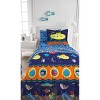 Full Submarine Kids' Bed in a Bag Navy - Dream Factory: Ocean Theme, Microfiber, 7-Piece Set, Kids Full Size Bedding - 2 of 4