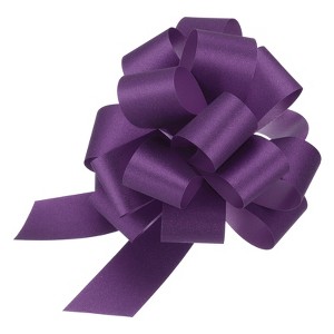 Unique Bargains Personalized Sparkly Gift Wrapping Large Pull Bows for Wedding Baskets 5 Pcs - 1 of 4