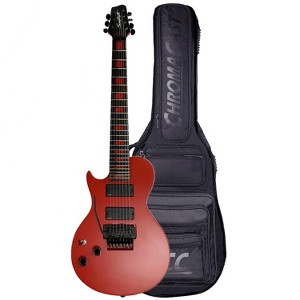 Sawtooth Americana Heritage HM724 Left-Handed 7-String Electric Guitar with Fluence Pickups & Floyd Rose Original, Satin Red - 1 of 4