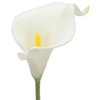 Duovlo 20pcs Calla Lily Bridal Wedding Bouquet Lataex Real Touch Artificial Flower Home Party Decor (White) - 2 of 4