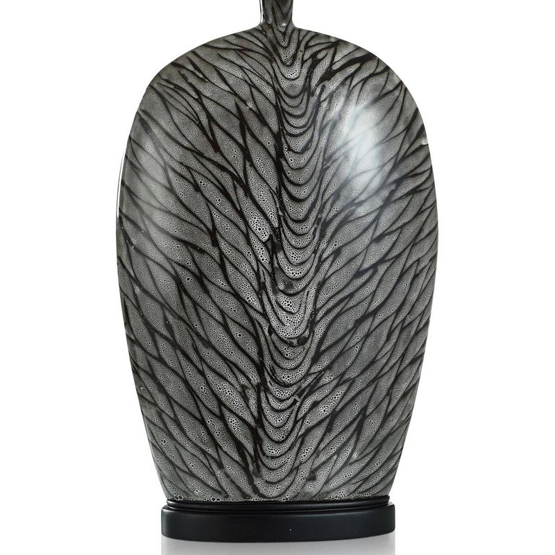 Obsidian Ceramic Table Lamp Silver - StyleCraft, 4 of 7
