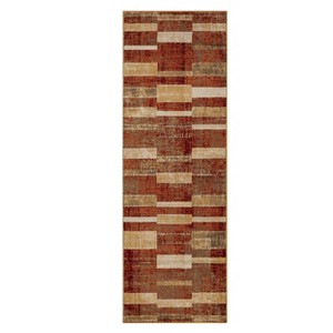 Modern Farmhouse Wide Striped Indoor Runner or Area Rug by Blue Nile Mills - 1 of 4