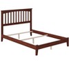 AFI Furnishings Mission Full Traditional Bed with Open Footboard and Turbo Charger in Walnut - 3 of 4