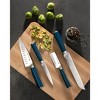 Granitestone Pro NutriBlade 14 Piece Stainless Steel Blue Knife Set with Wooden Block - 3 of 3
