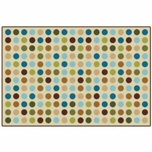 Carpets for Kids Microdots Nature Colors Value Classroom Rug, Rectangle, Tan - 1 of 4