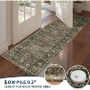 Washable Vintage Floral Distressed Rugs, Low Pile Non Slip Carpet, Soft Mat for Living Room Office Kitchen Laundry Hallway Entryway - 2 of 4