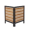 Cesicia 2-Panel Outdoor Air Conditioner Fence Screen, Outside Wood Privacy Fence, Backyard Garden Patio 38" W x 42" H - 4 of 4