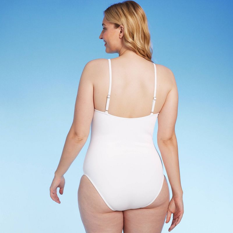 Women's Mesh Front One Piece Swimsuit - Shade & Shore™, 5 of 12