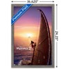 Trends International Disney Moana 2 - Teaser One Sheet Framed Wall Poster Prints Barnwood Framed Version 14.725" x 22.375" - 3 of 4