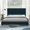 COZONY King Size Bed Frame with Upholstered Headboard, Wood Slat Support and Sturdy Metal Foundation for Bedroom - 4 of 4