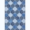 Whizmax Moroccan Area Rug for Living Room, Washable Ultra-Thin Soft Large Rug (Blue) - 2 of 4