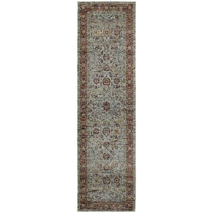 Oriental Weavers Andorra 7155A Blue/ Red Indoor Area Rug - 2'3" x 8' - 1 of 4