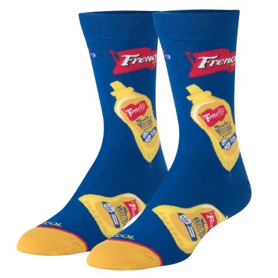 Cool Socks, French's Mustard, Funny Novelty Socks, Adult, Large : Target