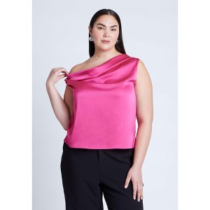 ELOQUII Twisted Satin Top - 1 of 4