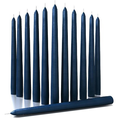 12 inch Taper Candles Set of 12 - Dripless and Smokeless Candle Unscented - Slow Burning Candle Sticks Are Perfect As Thanksgiving Taper Candles