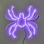 21" Faux Neon Spider with Climbing Motion Halloween Novelty Silhouette Light - Hyde & EEK! Boutique™