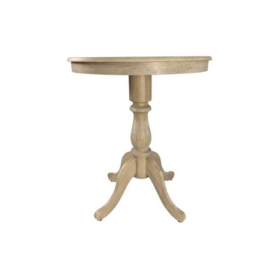 Carolina Living Salem Round Pedestal Bar Table Natural Driftwood : Target