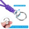 Unique Bargains Braided Wrist Polyester Keychain Wallets Badges Lanyard with Hook 2 Pcs - 4 of 4
