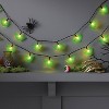 20ct LED Battery Operated Moth Halloween Indoor Outdoor Novelty String Lights Black/White/Green - Hyde and EEK! Boutique™ - 2 of 4