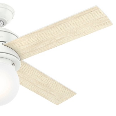 Hepburn 44" Matte White LED Chandelier Ceiling Fan with Remote