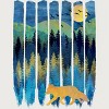 Junior's Design By Humans Fox Forest Night By Maryedenoa T-Shirt - 2 of 3