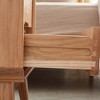 PAGED Nightstand Modern Simple Night Stand Wood Bedside Table with Open Compartments and Rounded Edges for Bedroom - 3 of 4