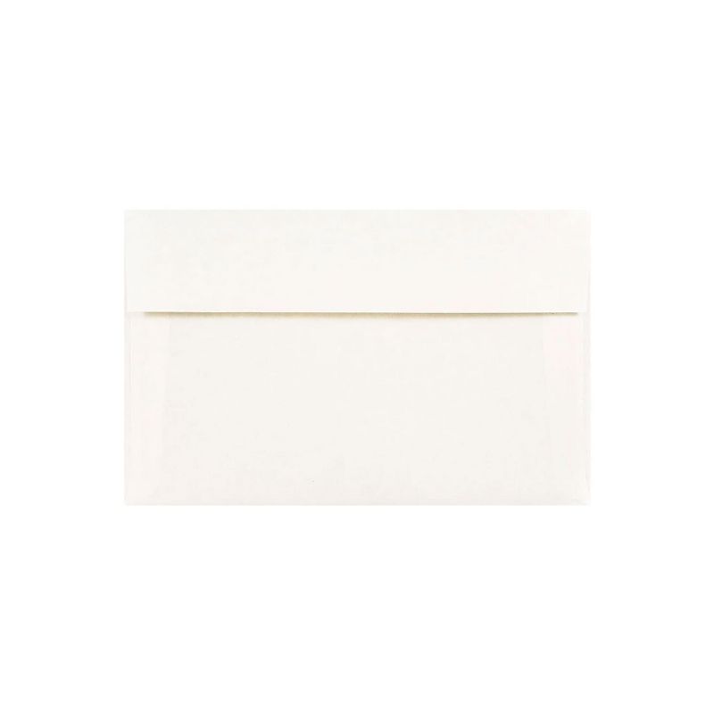 JAM Paper A10 Parchment Invitation Envelopes 6 x 9.5 White Recycled 16082, 1 of 2