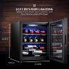 Ivation 12-Bottle Compressor Freestanding Wine Cooler Refrigerator - Black - 2 of 4