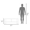 47" Particle Board TV Stand with One Door Cabinet, Open Shelf, and Modern Design for Living Room and Bedroom - 4 of 4