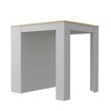 PAGED Kitchen Counter Dining Table Modern Elegant Kitchen Table with Three Side Shelves for Living Room - 4 of 4