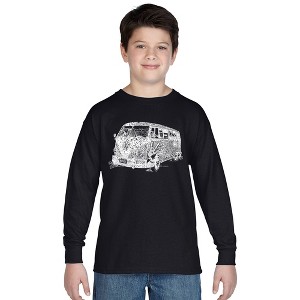 LA Pop Art Boy's Word Art Long Sleeve - THE 70'S - 1 of 4