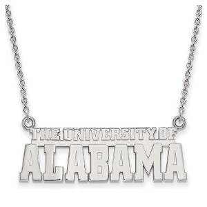 Black Bow Jewelry Sterling Silver Alabama Crimson Tide NCAA Necklace 18 Inch - 1 of 2