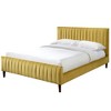 Omax Decor,Spencer Wood/Fabric Upholstered Queen Platform Bed - 2 of 4