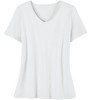 Collections Etc Soft Knit V-Neck Short-Sleeve Basic Cotton and Polyester Tee - 2 of 4