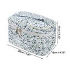 Unique Bargains Women's Flower Square Travel Cosmetic Bag 1 Pc - 2 of 3