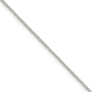 Black Bow Jewelry 1mm Sterling Silver, Round Franco Chain Necklace - 1 of 4