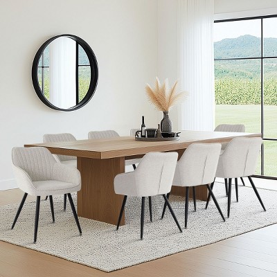 Farmhouse Dining Chairs Set of 8,Modern Design Upholstered Dining Chair for Dinging Room,Living Room,Indoor Furniture-Tanpinhause
