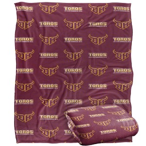 California State University, Dominguez Hills Logo Pattern Silky Touch Blanket White 50x60 - 1 of 4