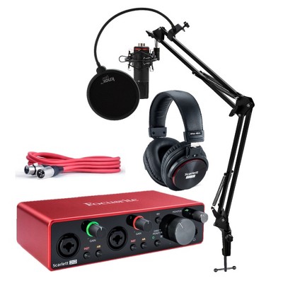 Focusrite Scarlett 2i2 Studio 3rd Gen 2x2 Audio Interface Bundle with Pro Tools