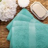 Luxury Cotton Heavyweight Ultra-Plush Hand Towel Set of 4 by Blue Nile Mills - 4 of 4