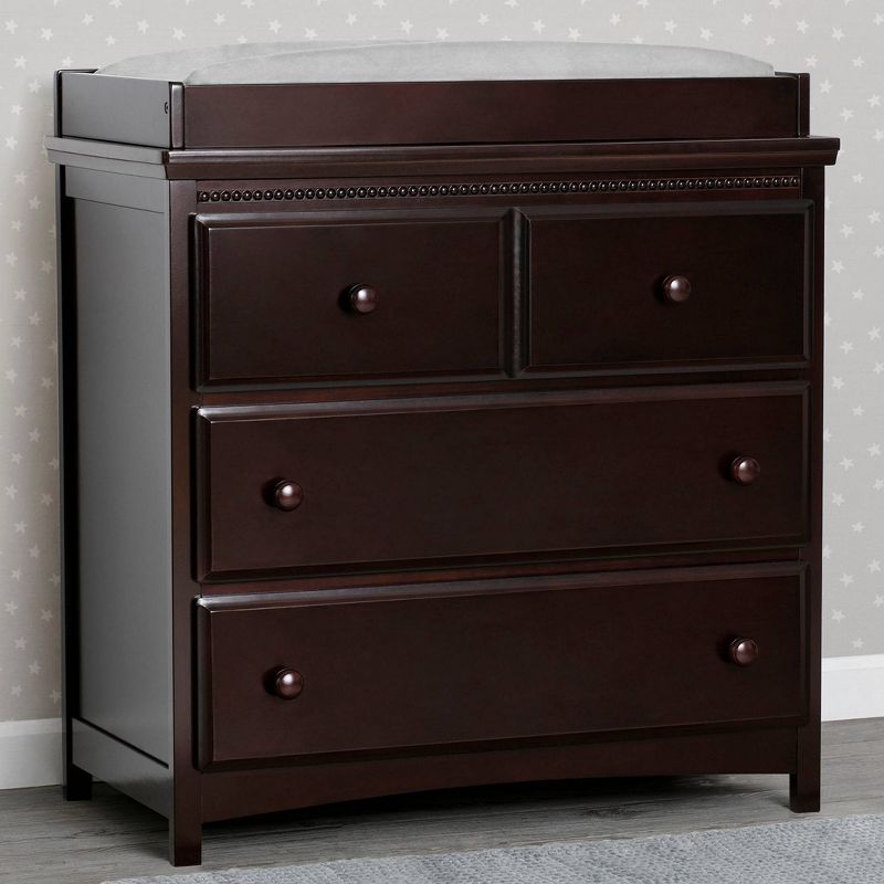 Delta Children Emerson 3 Drawer Dresser with Changing Top and Interlocking Drawers, 3 of 12