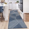 Modern Geometric Area Rug Washable Rug with Non Slip Rubber Backing Soft Non Shedding Carpet, Indoor Low Pile Thin Foldable Mat - 2 of 4