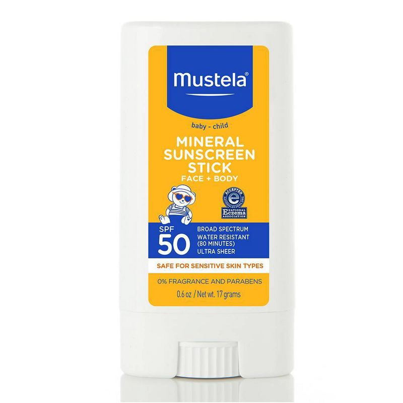 Mustela Mineral Baby Sunscreen Stick - SPF 50 - 0.6oz, 1 of 10