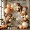 PartyWoo Balloons Boho Brown White Sand 18 12 10 5 Inch 140 pcs - 3 of 4